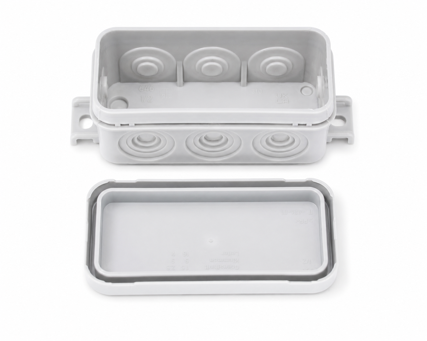 Mini lasdoos set voor inbouwspots met WAGO klemmen