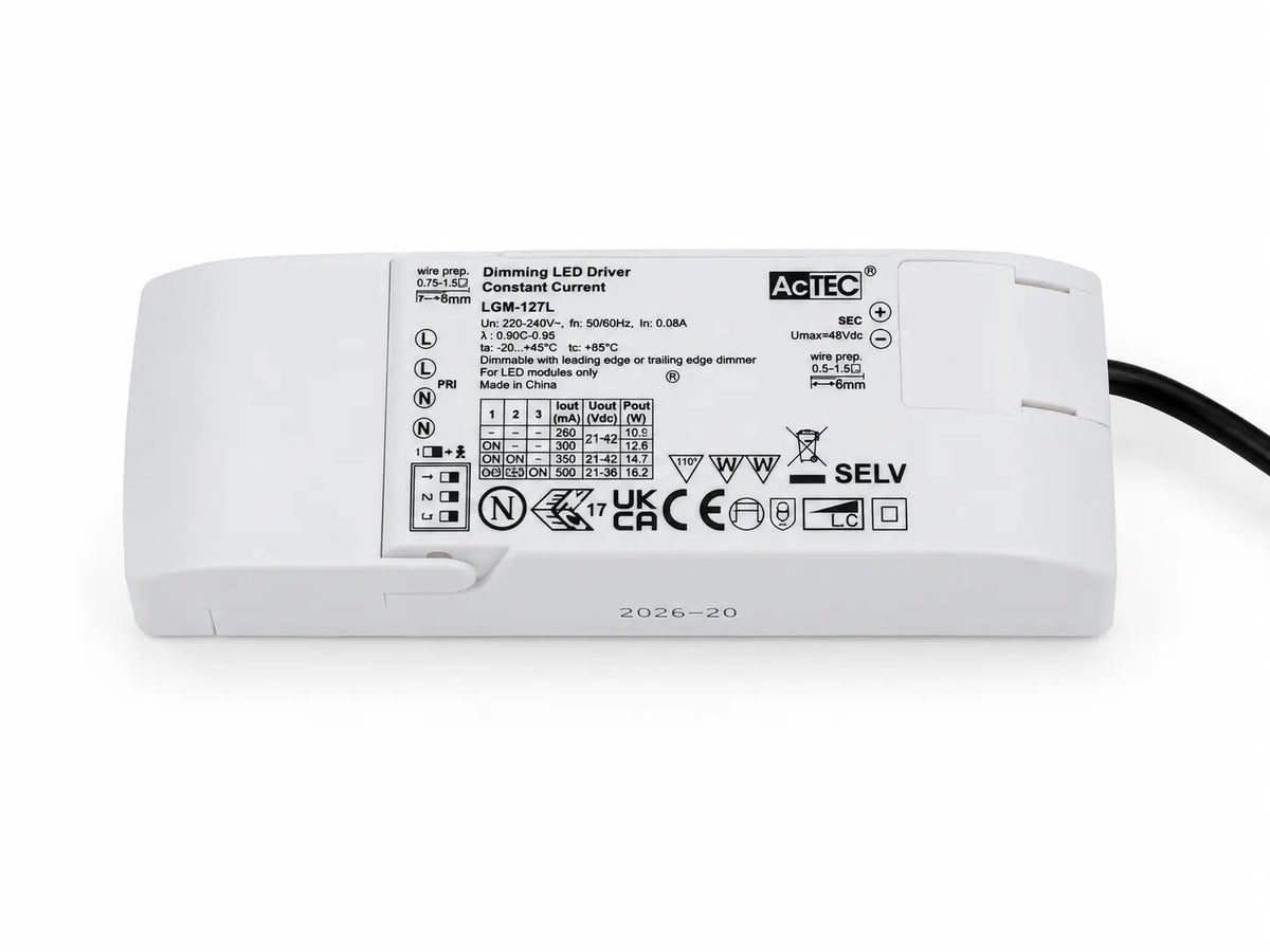 ACTEC LED driver in de Solenza premium badkamer inbouwspot