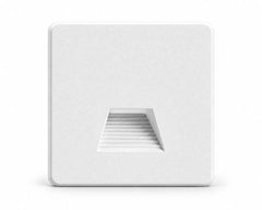 Vierkant wit kapje voor Alwaid Pro trapverlichting, vooraanzicht