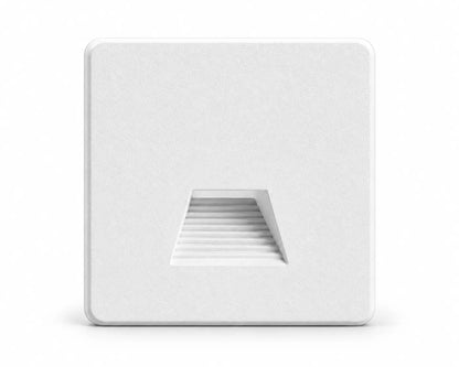 Vierkant wit kapje voor Alwaid Pro trapverlichting, vooraanzicht