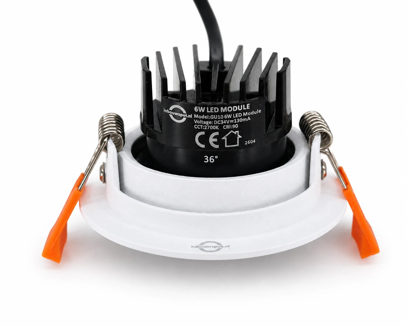 PRIME 70 wit + LED module 6W - 45mm inbouwdiepte