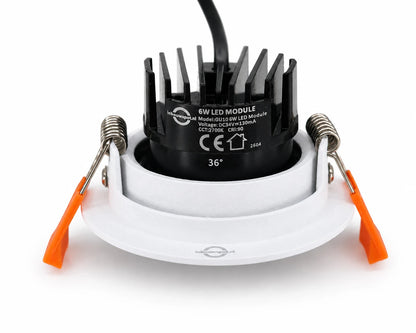 PRIME 70 wit + LED module 6W - 45mm inbouwdiepte