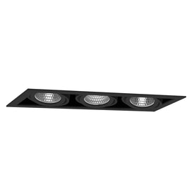 Recessed Spotlight CARDAN XS THREE 3x14W - black
