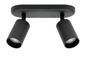Surface-mounted spotlight MODERN DUO | GU10 | black
