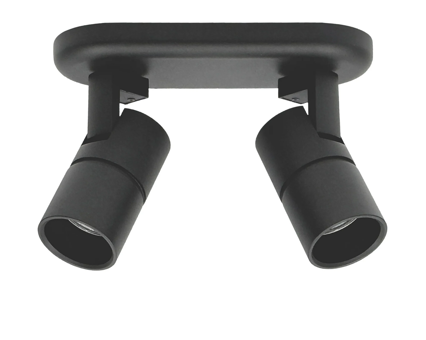 TUBY DUO zwart - dubbele opbouwspot GU10