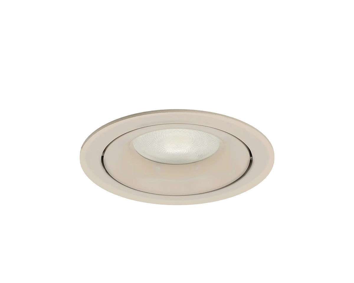 AXIS 80 kantelbare GU10 inbouwspot beige in het plafond