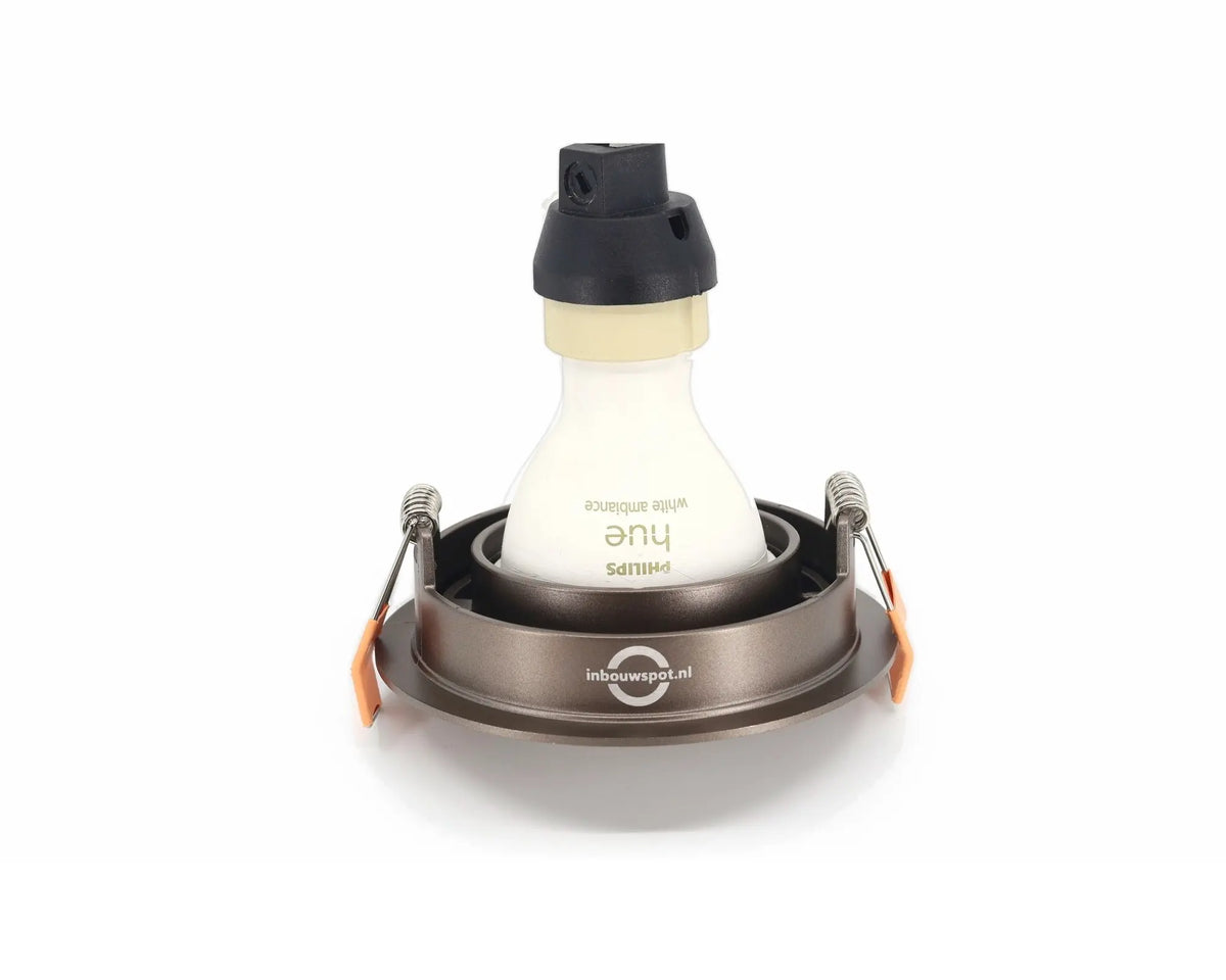AXIS 80 GU10 inbouwspot brons compleet met GU10 lamp en fitting
