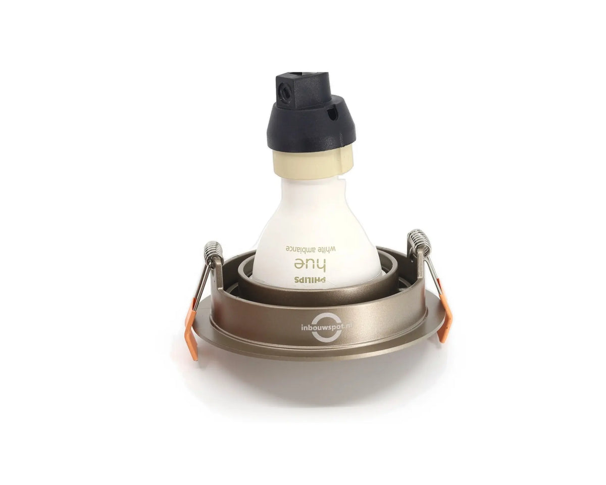AXIS 80 GU10 inbouwspot champagne compleet met GU10 lamp en fitting