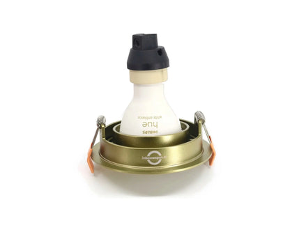 AXIS 80 GU10 inbouwspot messing compleet met GU10 lamp en fitting