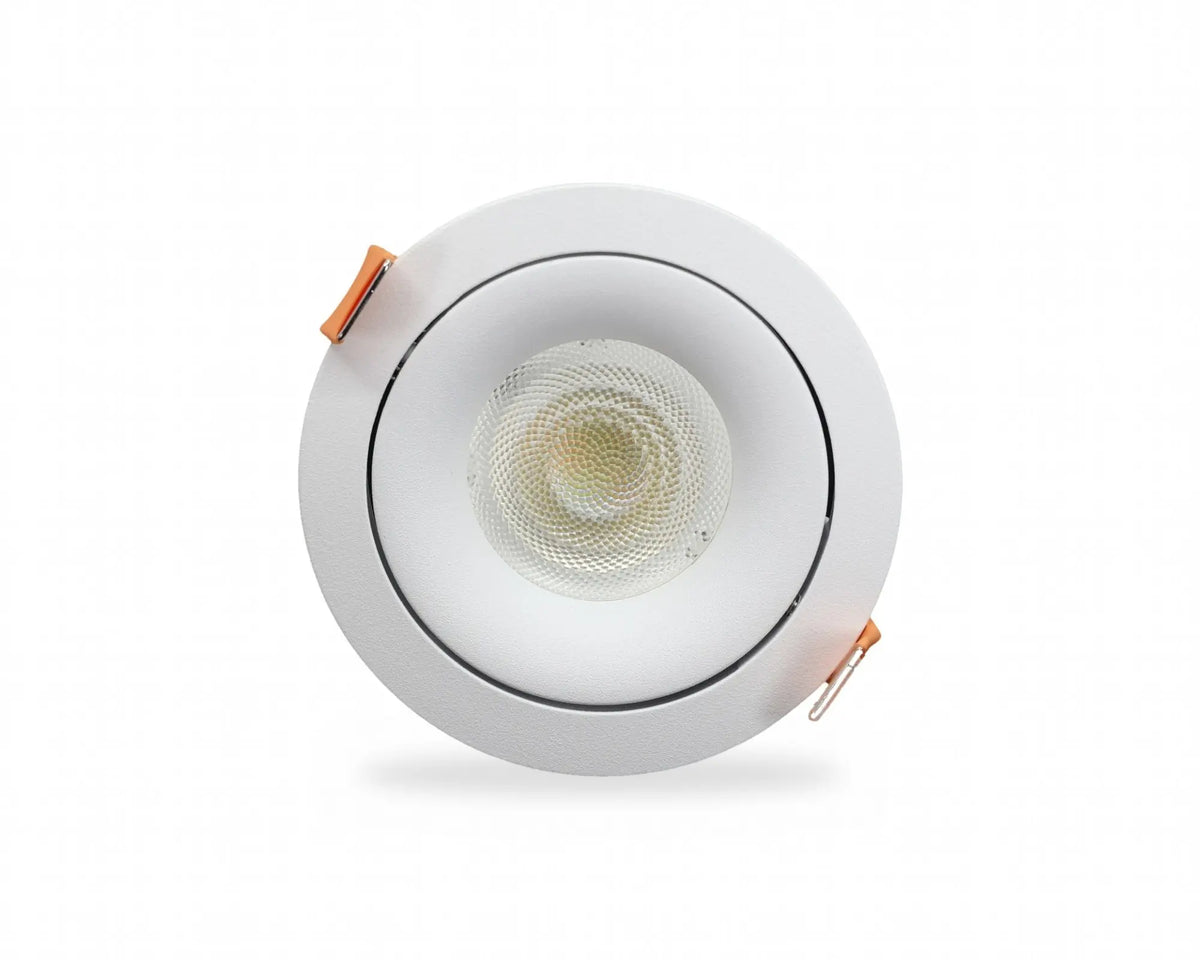 AXIS 80 GU10 inbouwspot wit met GU10 lamp, vooraanzicht
