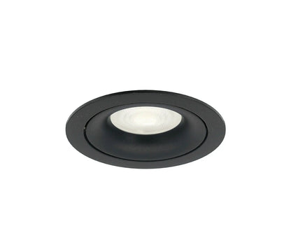 AXIS 80 kantelbare GU10 inbouwspot zwart in het plafond