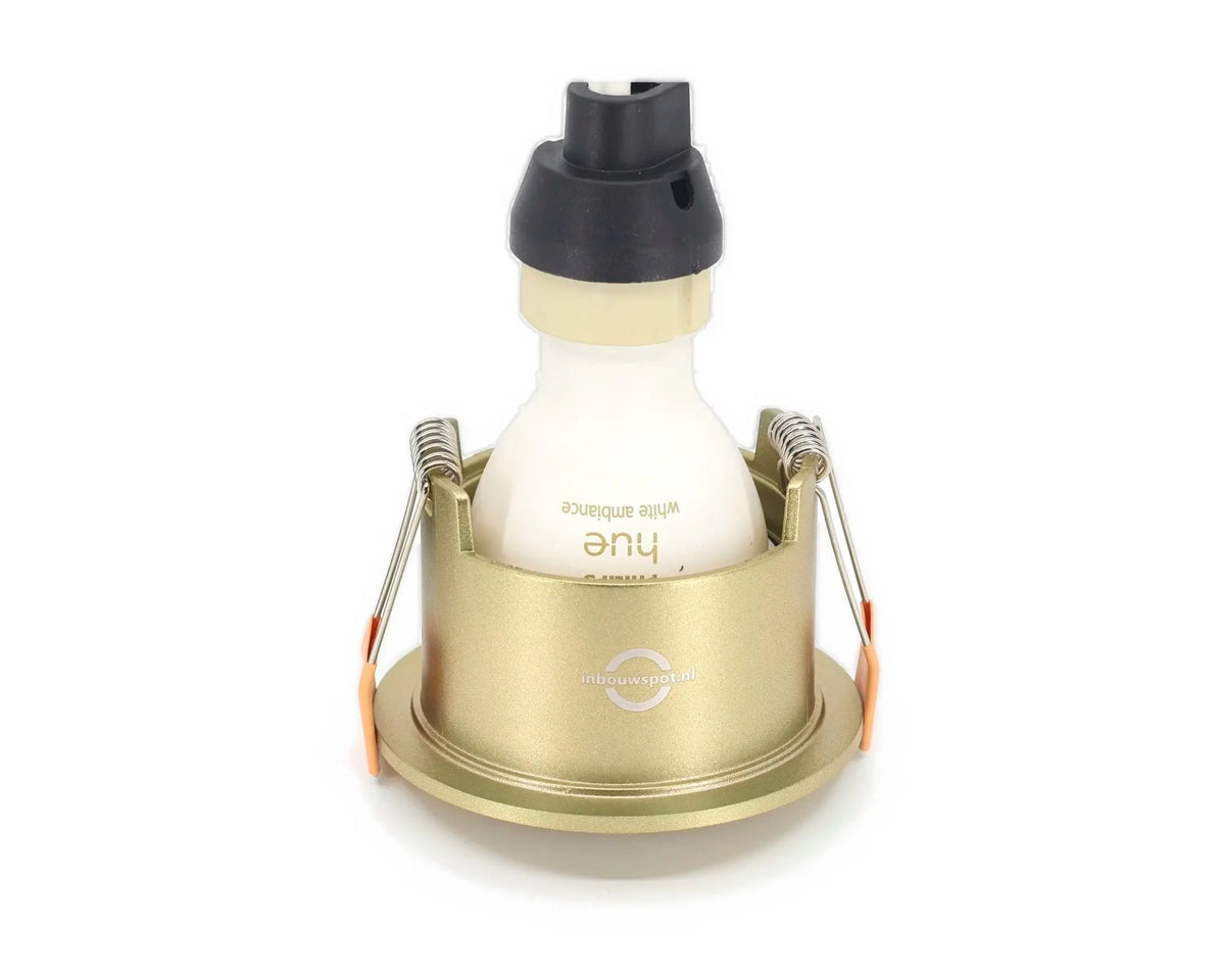 DEPTH 65 GU10 inbouwspot messing compleet met GU10 lamp en fitting