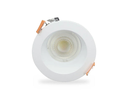 DEPTH 65 GU10 inbouwspot wit met GU10 lamp, vooraanzicht