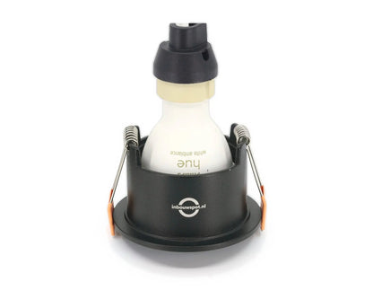 DEPTH 65 GU10 inbouwspot zwart compleet met GU10 lamp en fitting