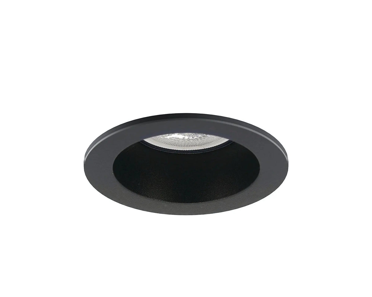 DEPTH 65 GU10 inbouwspot zwart in het plafond