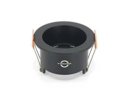 DEPTH 65 GU10 inbouwspot zwart, vooraanzicht