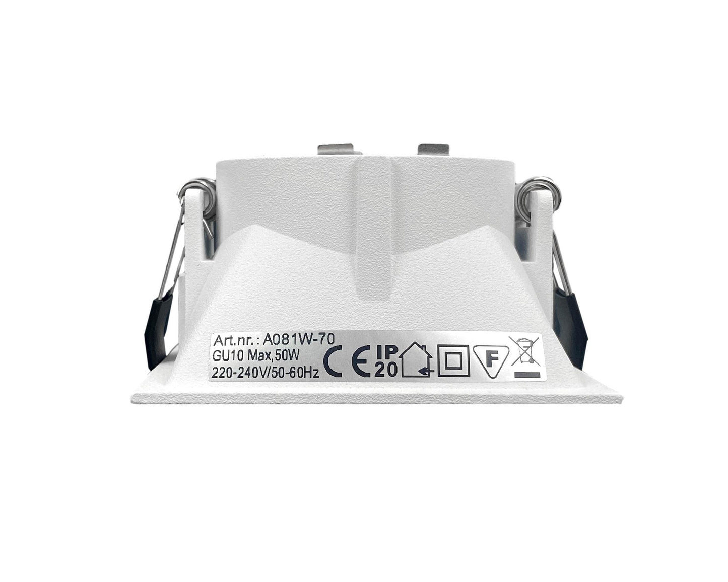 inbouwspot SQUARE GU10 wit