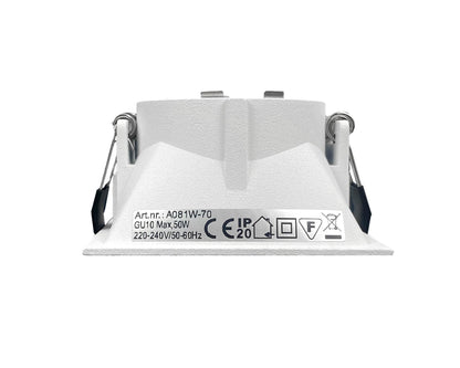 inbouwspot SQUARE GU10 wit