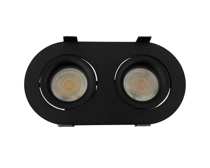 inbouwspot ESSENTIAL Dubbel GU10 zwart