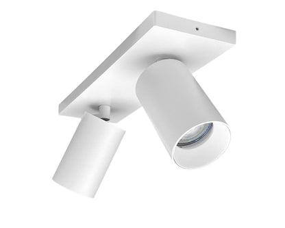 Opbouwspot HELIOS dubbel GU10 - wit