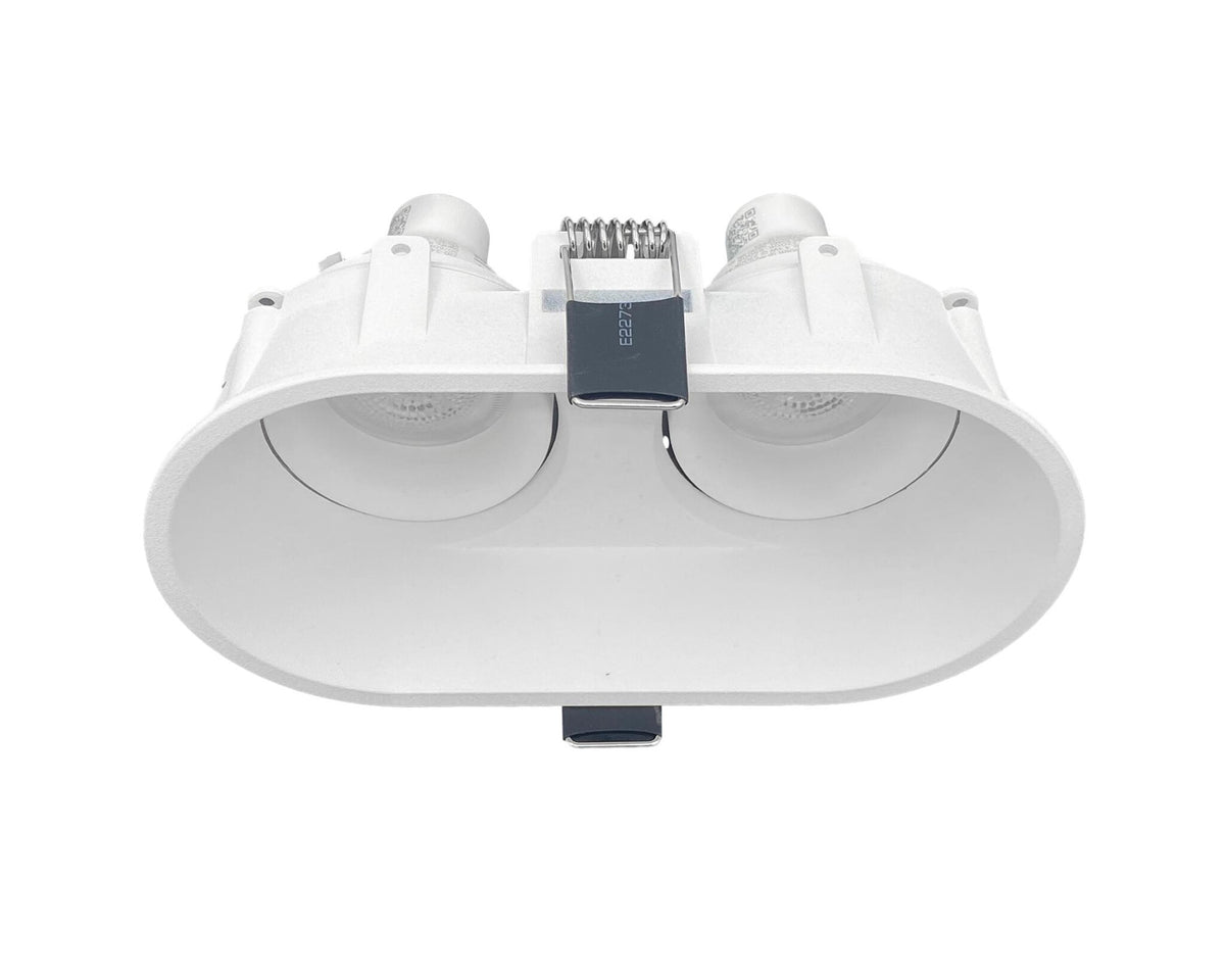 RONDO dubbele GU10 inbouwspot wit