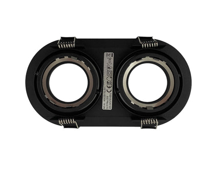 inbouwspot ESSENTIAL Dubbel GU10 zwart