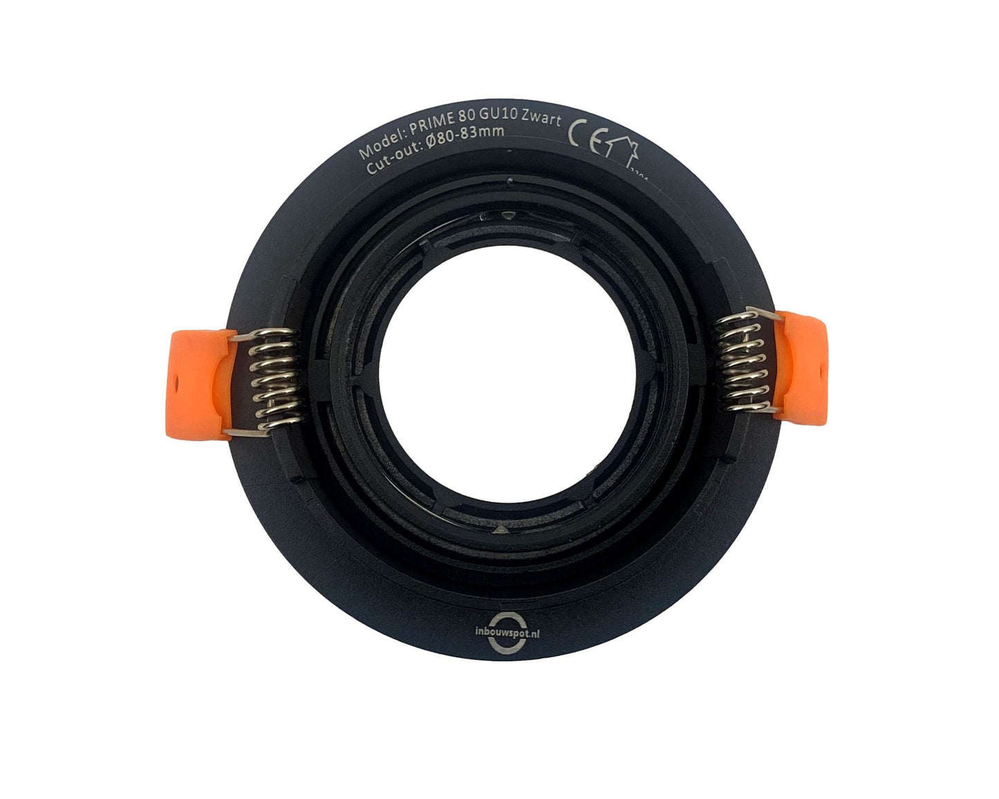 inbouwspot PRIME 80 GU10 zwart