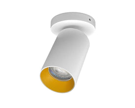 Surface-mounted spotlight HELIOS single GU10 - white - round