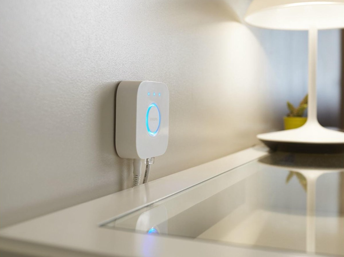 Philips Hue Bridge aangesloten in de woning