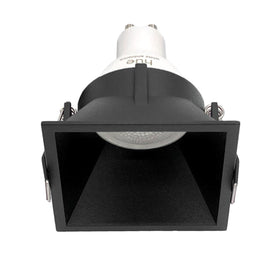recessed spotlight SQUARE GU10 black