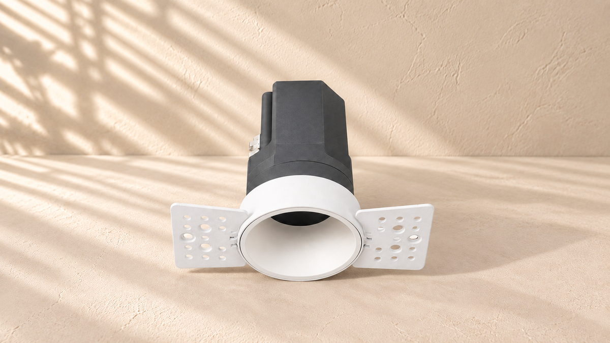 Trimless recessed spotlights