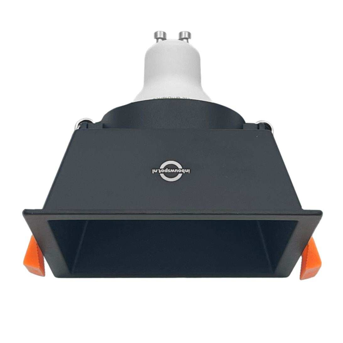 inbouwspot CARRÉ GU10 zwart