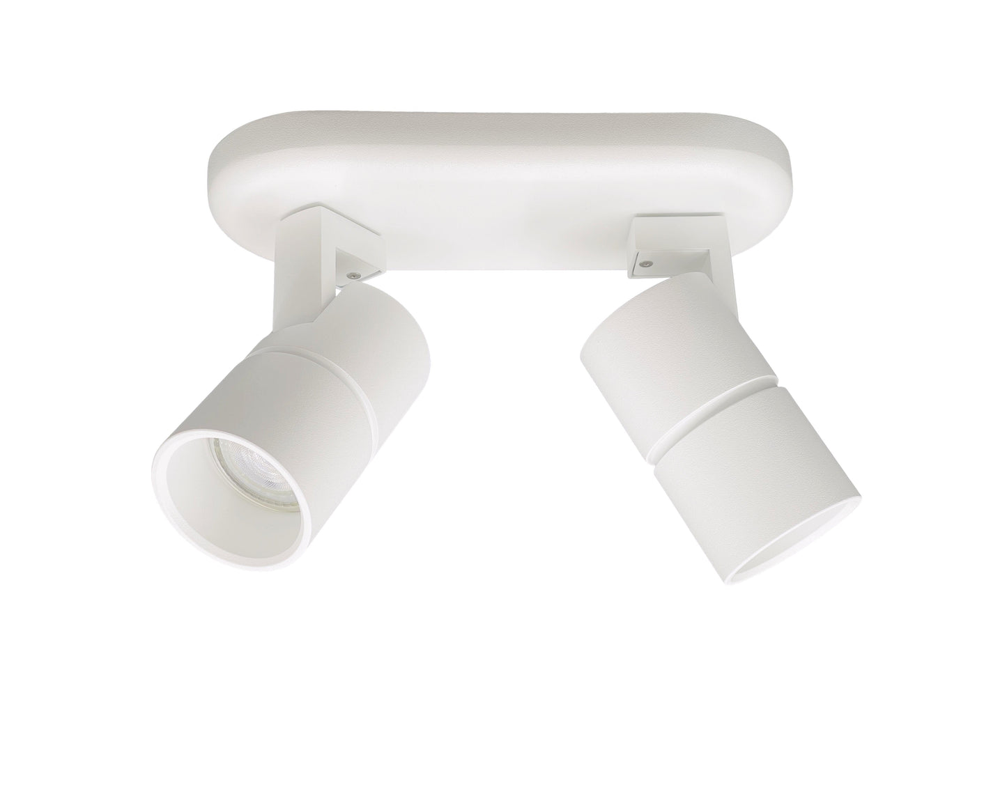 plafondlamp met twee spots wit