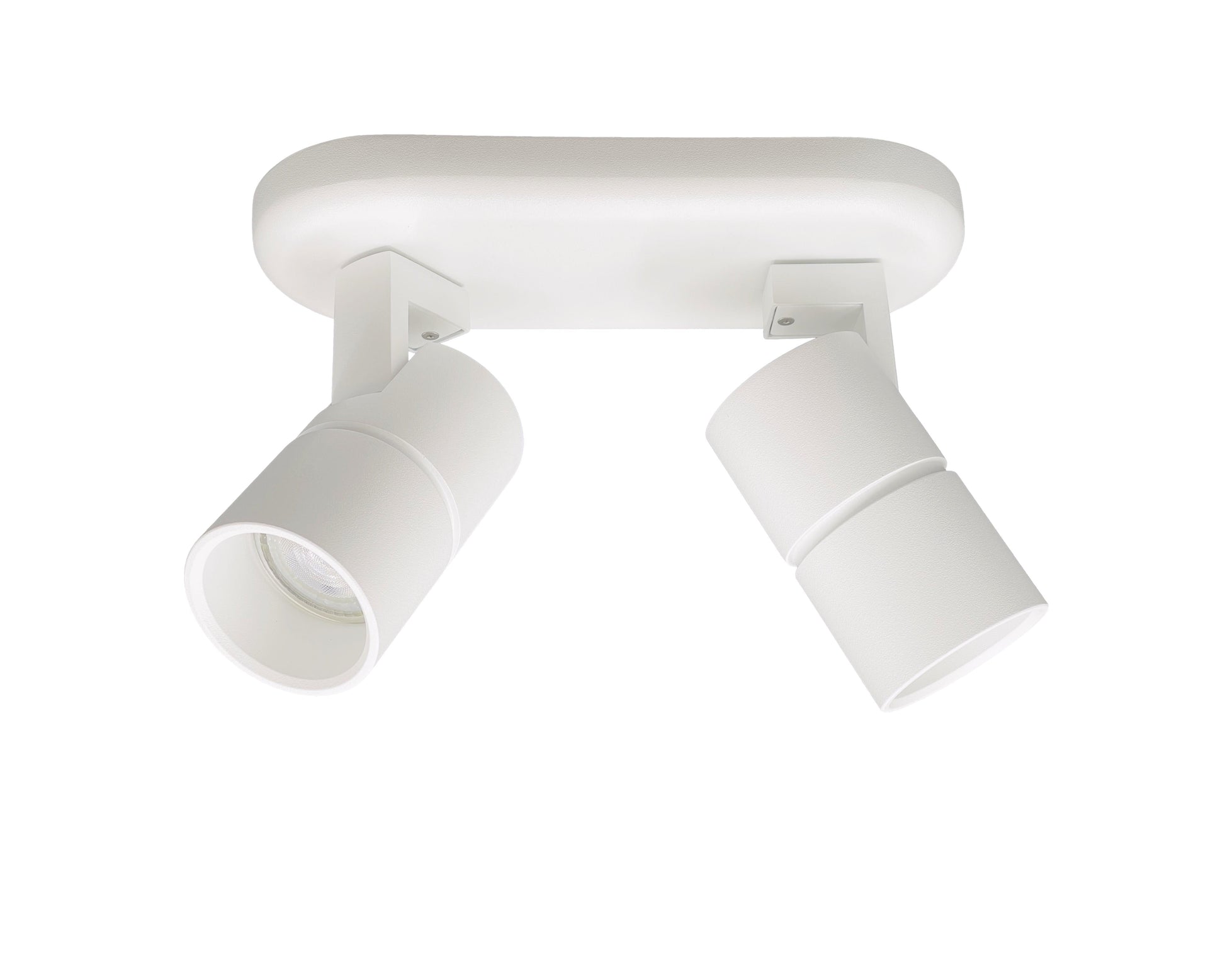 plafondlamp met twee spots wit